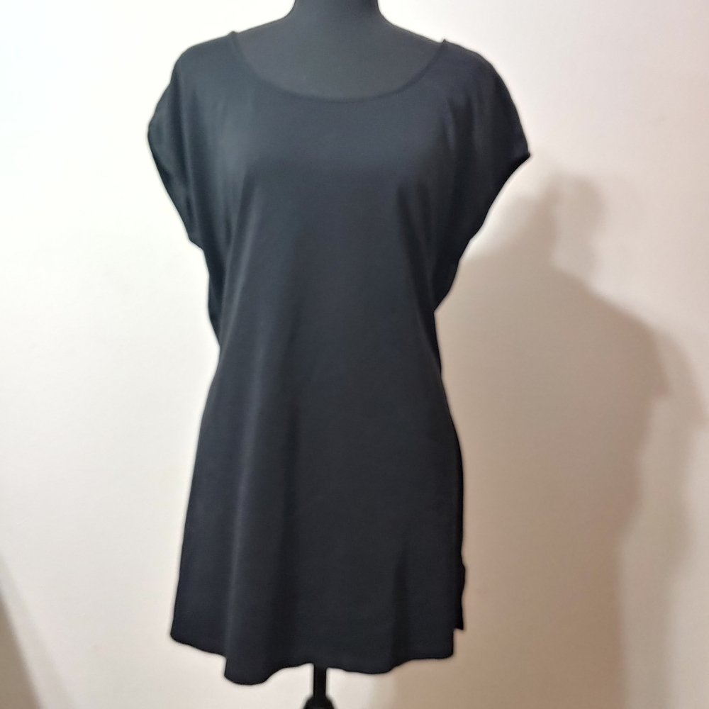 Eileen Fisher Black Tunic Top